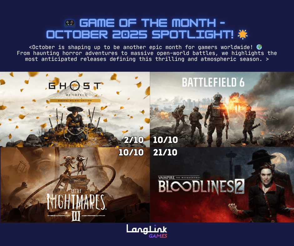 LLGames Linkedin Post Oct release games