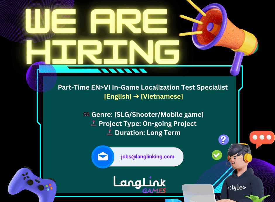 Part Time ENVI In Game Localization Test Specialist